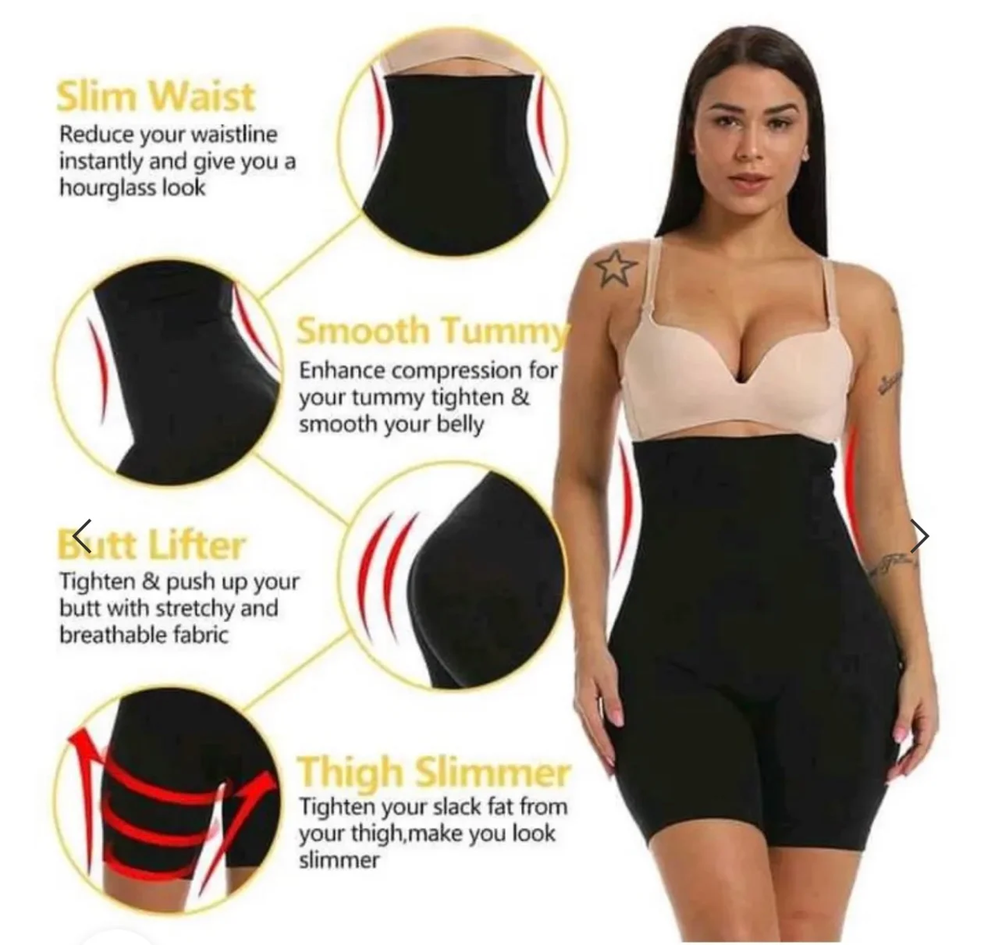 Faja Levanta Cola y Moldeadora de Abdomen FK15-295 – Realza Tu Figura al Instante